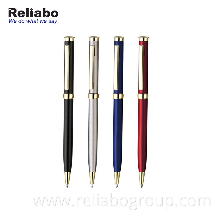 Reliabo Zhejiang Manufacturing Office Stationery Personalized Metal Roller Ball Pens